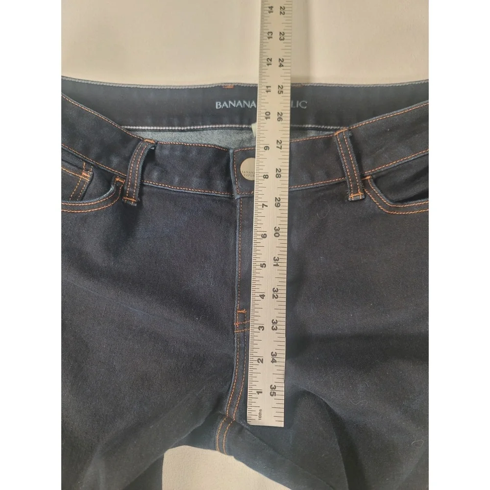 Banana Republic Bootcut Jeans Womens‎ 31L Dark Wash Long Stretch Denim